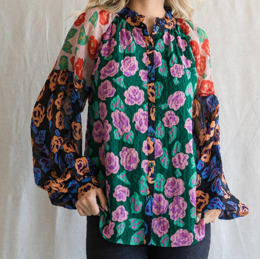 Bettina Floral Print Blouse