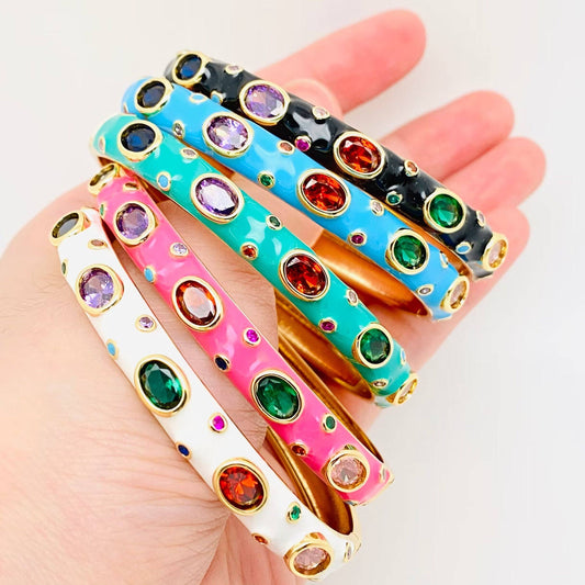 Alyssa Enamel Bangle