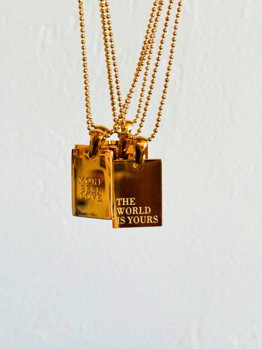 Empowerment Necklace, “The World is Yours”