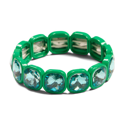 green crystal bracelet