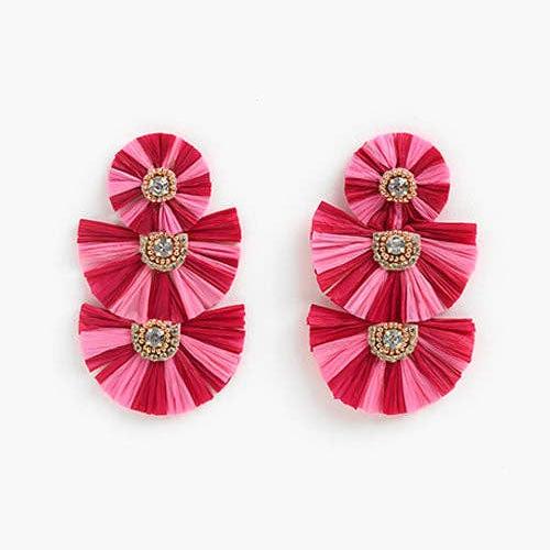 Carmella Raffia Earrings